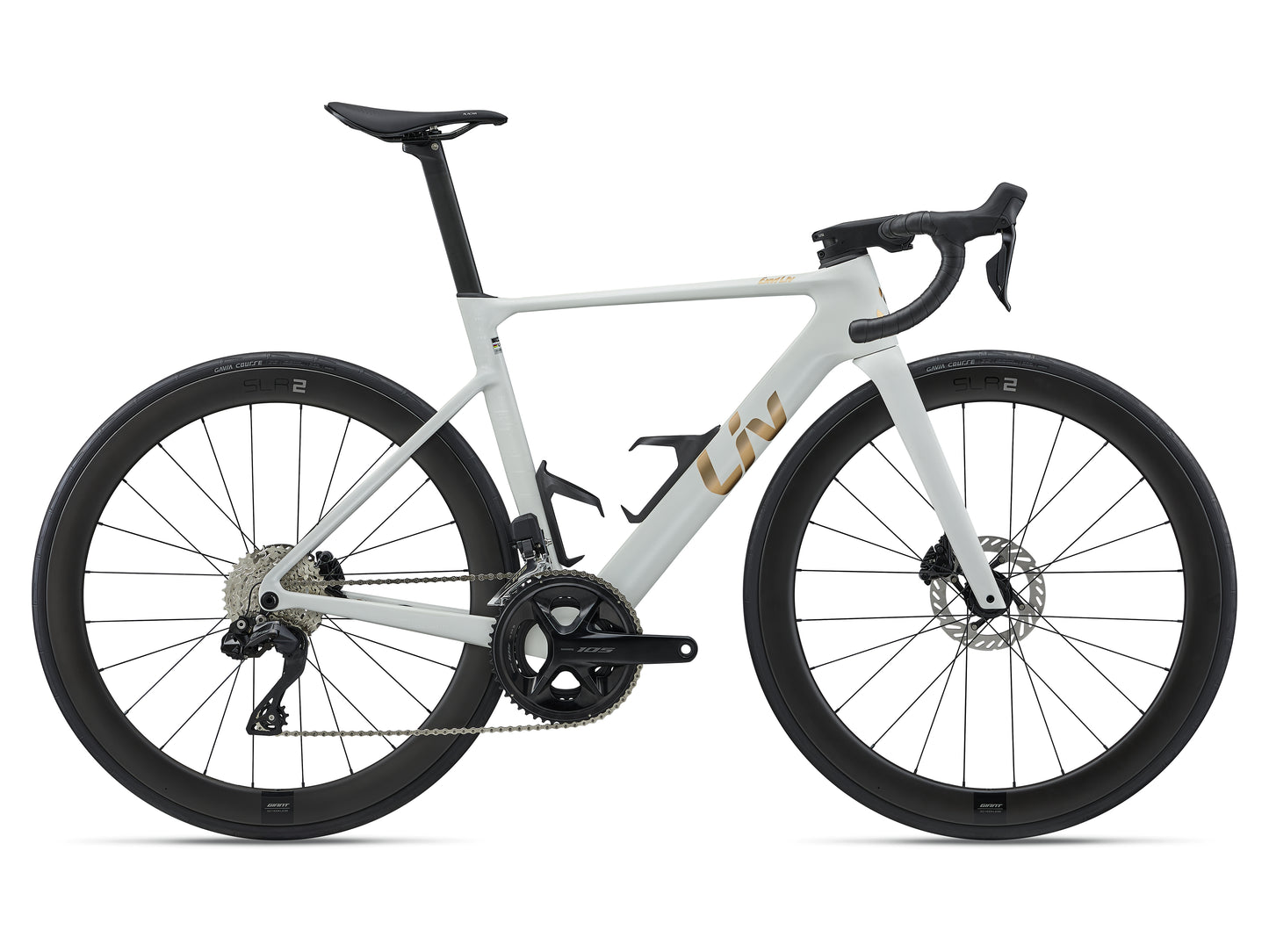 Liv EnviLiv Advanced 1 2027 — vélo de route carbone aéro, coloris blanc