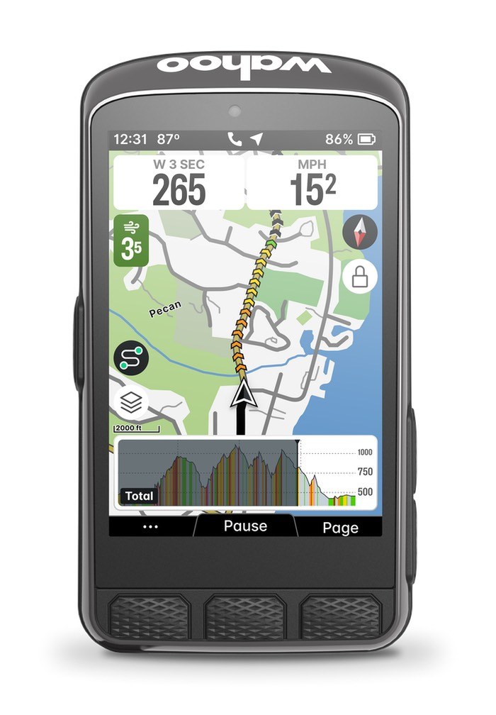 Compteur GPS Wahoo ELEMNT ACE à grand écran tactile