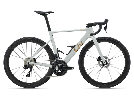 Liv EnviLiv Advanced 1 2027 — vélo de route carbone aéro, coloris blanc