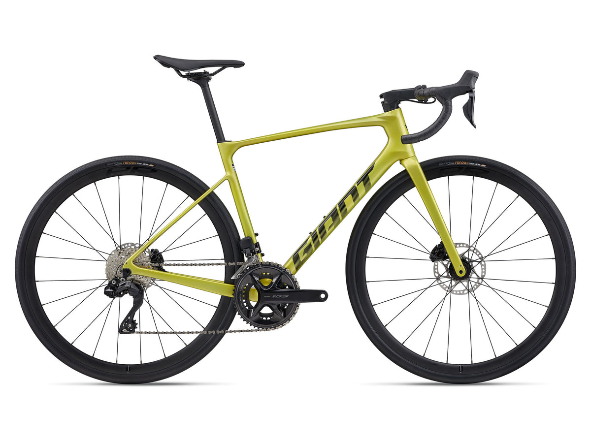 Giant Defy Advanced 1 2026 Cyber Lime, vélo de route endurance carbone