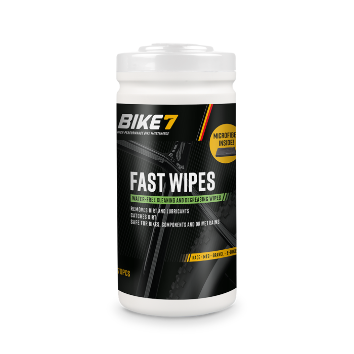 Boîte Bike7 Fast Wipes de 70 lingettes nettoyantes